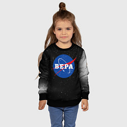 Свитшот детский Вера Наса космос, цвет: 3D-черный — фото 2