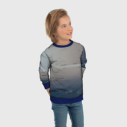 Свитшот детский Космос и абстрактные стёкла, цвет: 3D-синий — фото 2