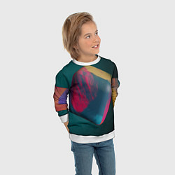 Свитшот детский Абстрактный огромный куб, цвет: 3D-белый — фото 2