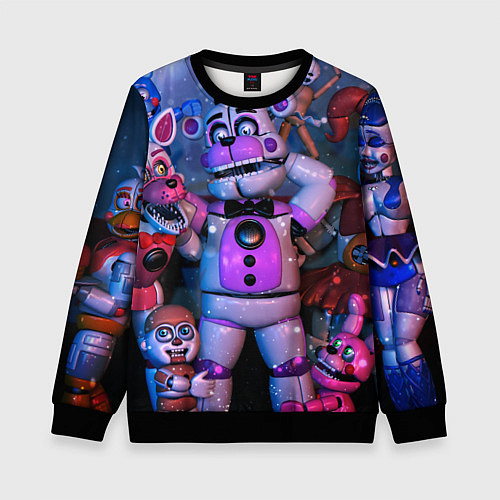 Детский свитшот Фантайм Фредди / 3D-Черный – фото 1