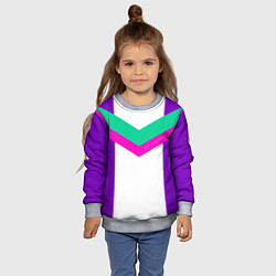 Свитшот детский Always in sports сиреневый, цвет: 3D-меланж — фото 2