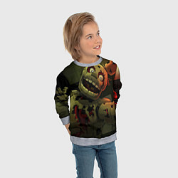 Свитшот детский Спрингтpaп, цвет: 3D-меланж — фото 2