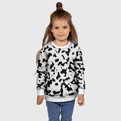 Свитшот детский Далматин - текстура, цвет: 3D-белый — фото 2