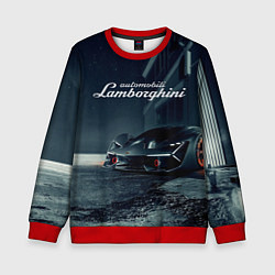 Свитшот детский Lamborghini - power - Italy, цвет: 3D-красный