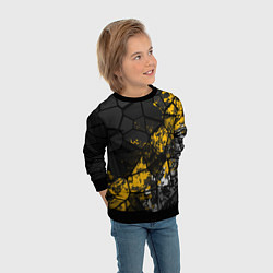 Свитшот детский Имперская геометрия, цвет: 3D-черный — фото 2