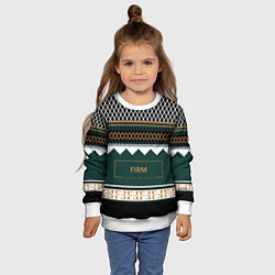Свитшот детский FIRM как свитер из 90х, цвет: 3D-белый — фото 2