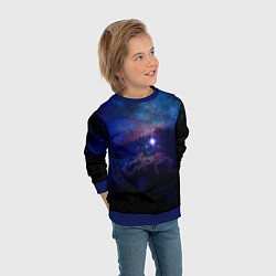 Свитшот детский Звёздное небо, цвет: 3D-синий — фото 2
