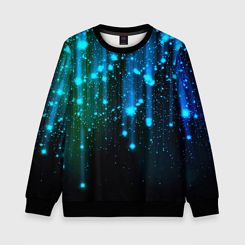 Детский свитшот Space - starfall / 3D-Черный – фото 1