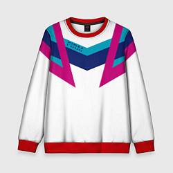 Свитшот детский FIRM белый спортик, цвет: 3D-красный