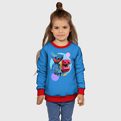 Свитшот детский Poppy Playtime Хагги Вагги и Бокси Бу, цвет: 3D-красный — фото 2