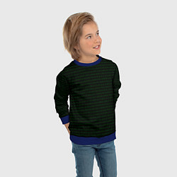 Свитшот детский Однотонный двоичный код, цвет: 3D-синий — фото 2