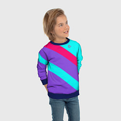 Свитшот детский Аля восьмидесятые FIRM, цвет: 3D-синий — фото 2