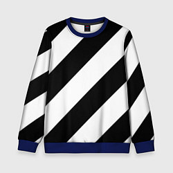 Детский свитшот Черно-белые полосы