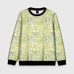 Детский свитшот Цветы штрихованные