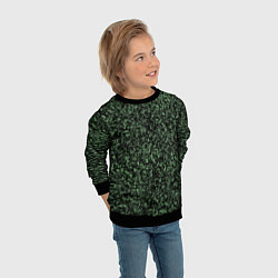 Свитшот детский Черный и зеленый камуфляжный, цвет: 3D-черный — фото 2