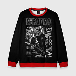 Свитшот детский Nirvana Song life, цвет: 3D-красный