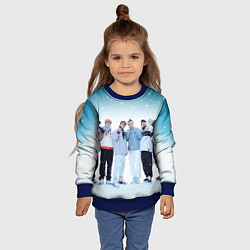 Свитшот детский Stray Kids winter, цвет: 3D-синий — фото 2