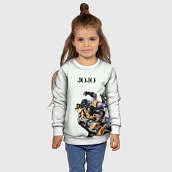 Свитшот детский Стенд Джотаро Куджо Star Platinum, цвет: 3D-белый — фото 2