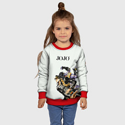 Свитшот детский Стенд Джотаро Куджо Star Platinum, цвет: 3D-красный — фото 2