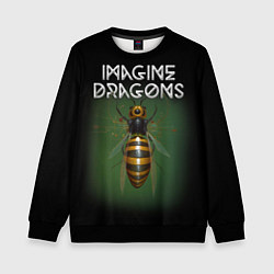 Свитшот детский Imagine Dragons рок, цвет: 3D-черный