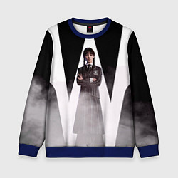 Свитшот детский W wednesday addams, цвет: 3D-синий