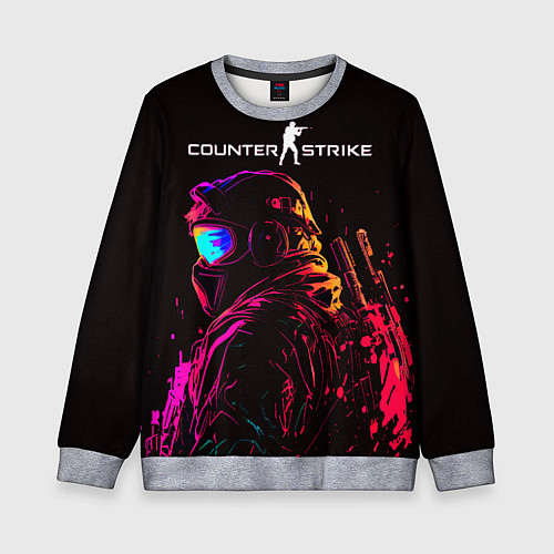 Детский свитшот CS:GO, Art / 3D-Меланж – фото 1
