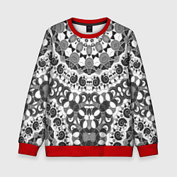 Детский свитшот Черно-белый этнический узор