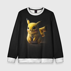 Свитшот детский Pika, цвет: 3D-белый