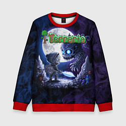 Свитшот детский Воин Террарии, цвет: 3D-красный