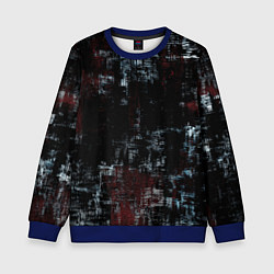 Свитшот детский Пересечение разноцветных полос, цвет: 3D-синий