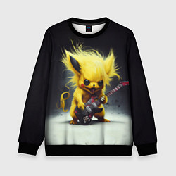 Свитшот детский Rocker Pikachu, цвет: 3D-черный