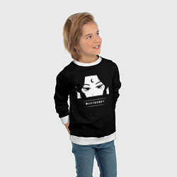 Свитшот детский Девочка луна - Сейлор Мун, цвет: 3D-белый — фото 2