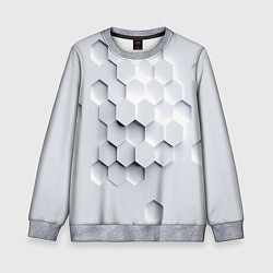 Детский свитшот Серый соты