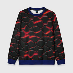 Детский свитшот Красный неон и плиты