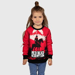 Свитшот детский Red Dead Redemption, mountain, цвет: 3D-черный — фото 2