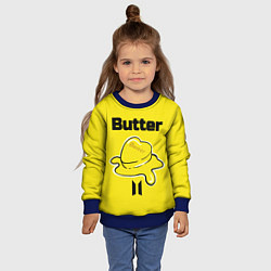Свитшот детский BTS butter, цвет: 3D-синий — фото 2