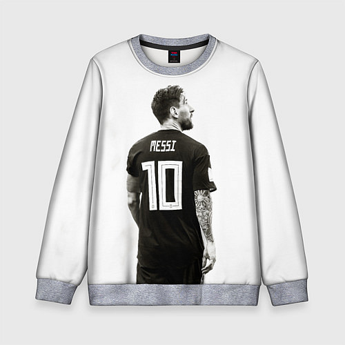Детский свитшот 10 Leo Messi / 3D-Меланж – фото 1
