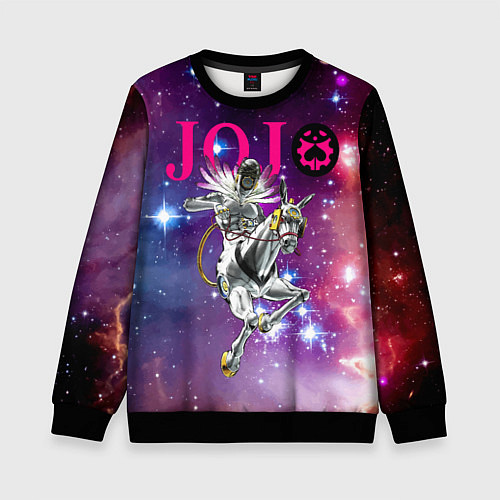 Детский свитшот Made in heaven - stand of Enrico Pucci - Jojo / 3D-Черный – фото 1