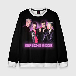 Свитшот детский 80s Depeche Mode neon, цвет: 3D-белый