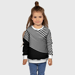Свитшот детский Trendy raster pattern, цвет: 3D-белый — фото 2