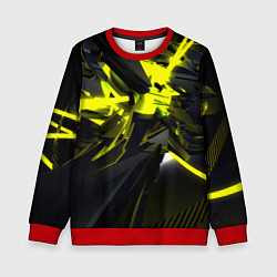 Детский свитшот Yellow gold abstraction
