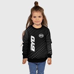 Свитшот детский BYD карбоновый фон, цвет: 3D-черный — фото 2