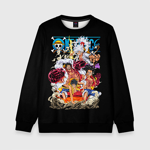 Детский свитшот One Piece all / 3D-Черный – фото 1