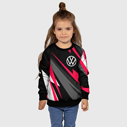 Свитшот детский Volkswagen fast lines, цвет: 3D-черный — фото 2