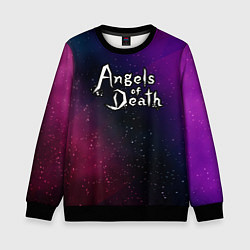 Свитшот детский Angels of Death gradient space, цвет: 3D-черный