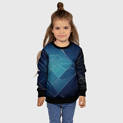 Свитшот детский Геометрическая бесконечность, цвет: 3D-черный — фото 2