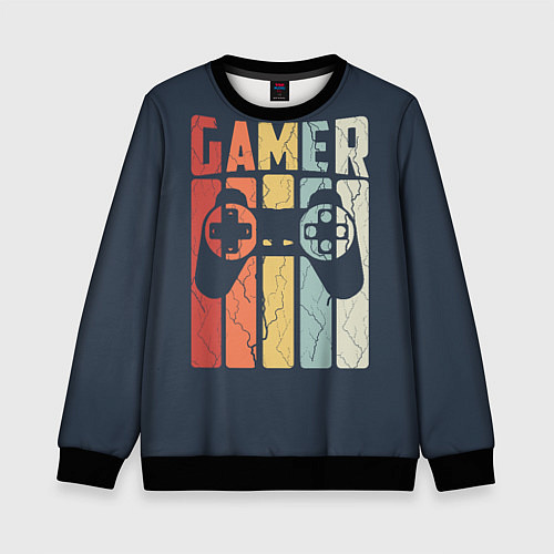 Детский свитшот Video game lover / 3D-Черный – фото 1