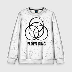 Свитшот детский Elden Ring glitch на светлом фоне, цвет: 3D-белый