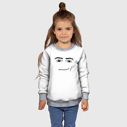 Свитшот детский Одежда Man Face Roblox, цвет: 3D-меланж — фото 2
