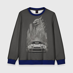 Детский свитшот Godzilla car